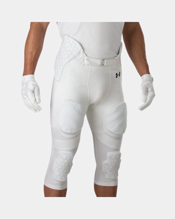 Men's UA Gameday Armour Football Pants, White, pdpMainDesktop image number 2